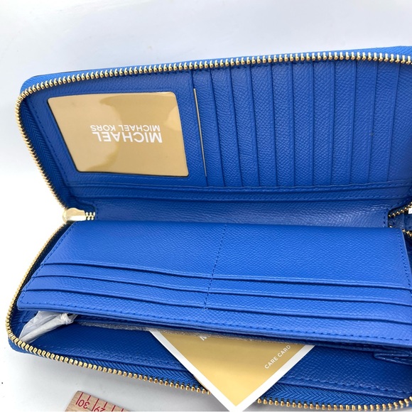 Michael Kors Jet Set Travel Continental Wallet – Vintage Blue – NWT - Picture 13 of 16
